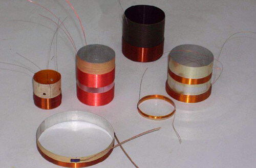 Voice coil forms and winding samples in different sizes