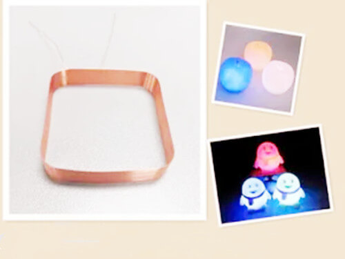 Magnet wire coil or night light