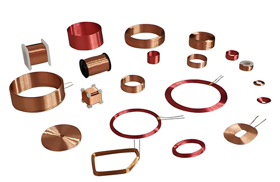 Custom antenna coils on a workbench