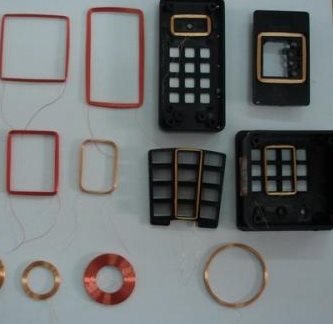 RFID antenna coil examples with different winding outlines