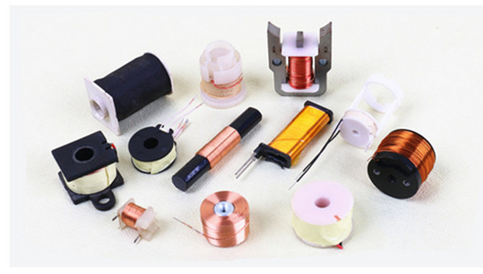 Assortment of JHCOILS wound coils with different bobbins and connections